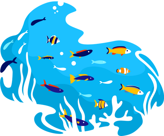 Tropical fish Illustration