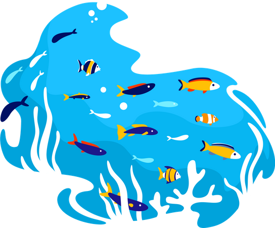 Tropical fish  Illustration