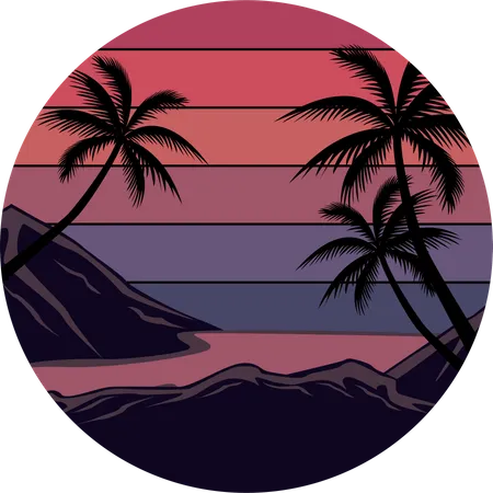 Tropical Paradise  Illustration