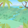 illustration for tropical rainforest