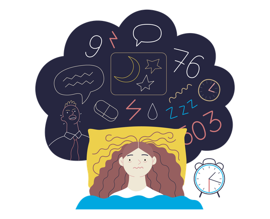 Troubles du sommeil  Illustration