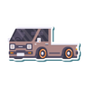 illustration empty truck