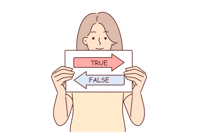 True or false  Illustration