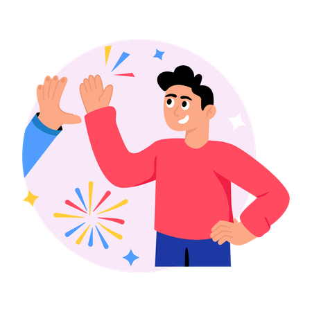 Trustful boy  Illustration