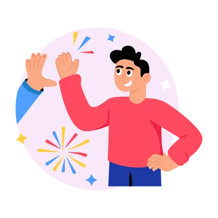 Trustful boy  Illustration