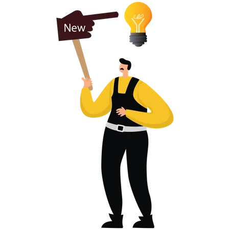 Try a new idea  Illustration
