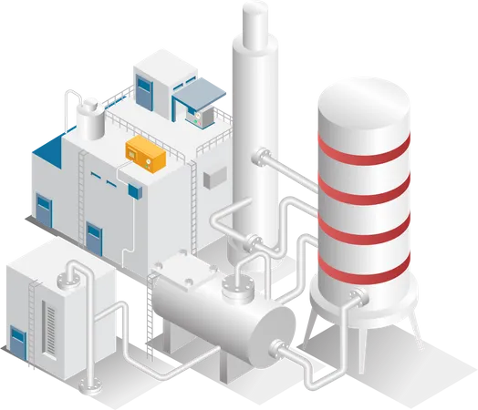 Tubos industriales  Ilustración