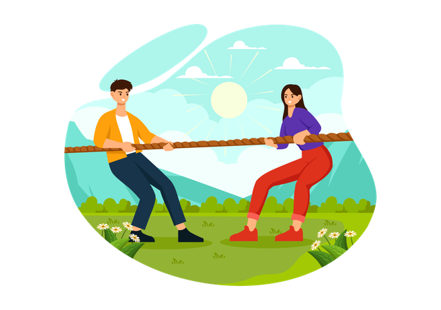 Tug Of War  Illustration