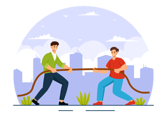 Tug Of War  Illustration