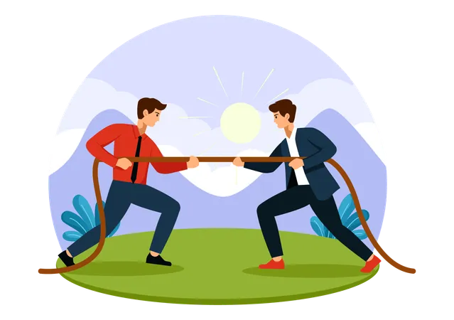 Tug Of War  Illustration