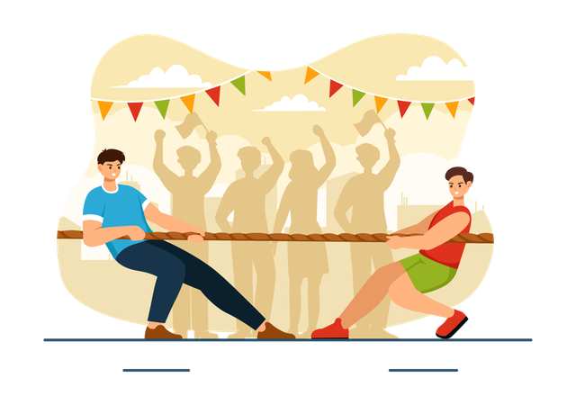 Tug Of War  Illustration