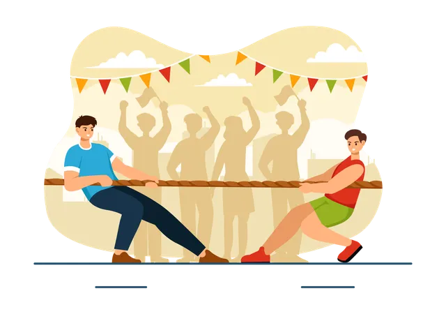 Tug Of War  Illustration