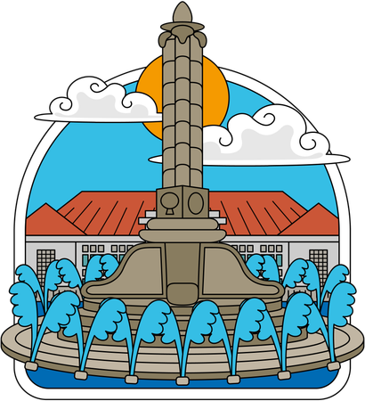 Tugu Muda Semarang  Illustration