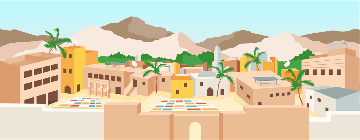 Tunisian medina  Illustration