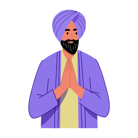 Turban man  Illustration