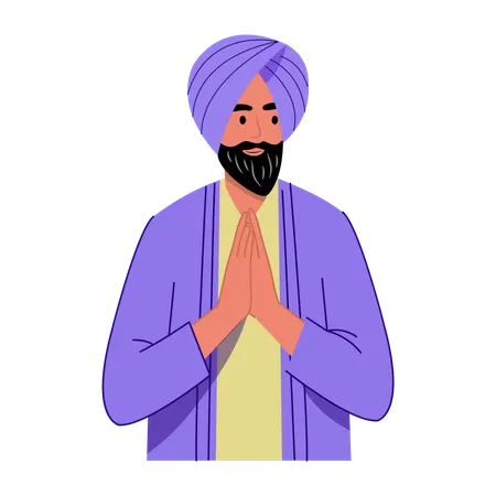 Turban man  Illustration