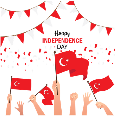 Turkey independence day  Illustration