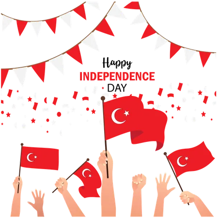 Turkey independence day  Illustration