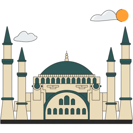 Turquia - Hagia Sophia  Ilustração