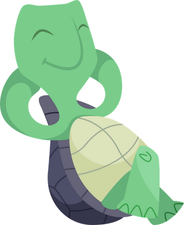 Turtle sleeping  Illustration