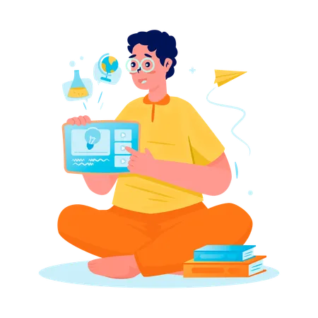 Tuteur privé en ligne  Illustration