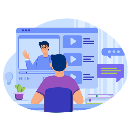 Tutoriais em vídeo  Ilustração