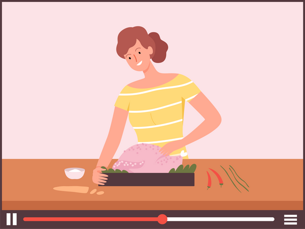 Tutoriel de cuisine  Illustration