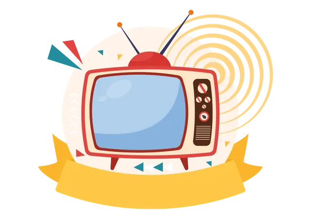 World Television Day Vector Illustration On November 21 With TV For Web Banner Or Poster In Flat Cartoon Background Design Illustration