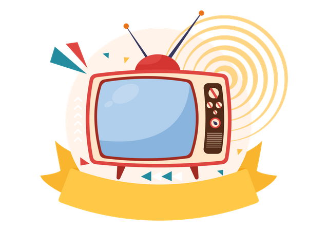 Tv Broadcasts  Illustration