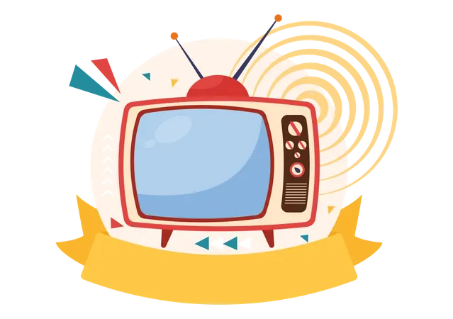 Tv Broadcasts  Illustration