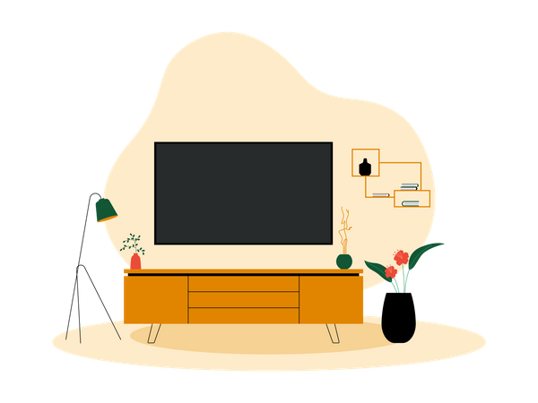 TV Set  イラスト