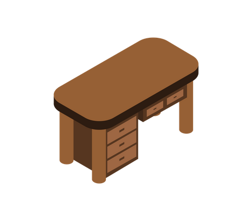 TV set table  Illustration