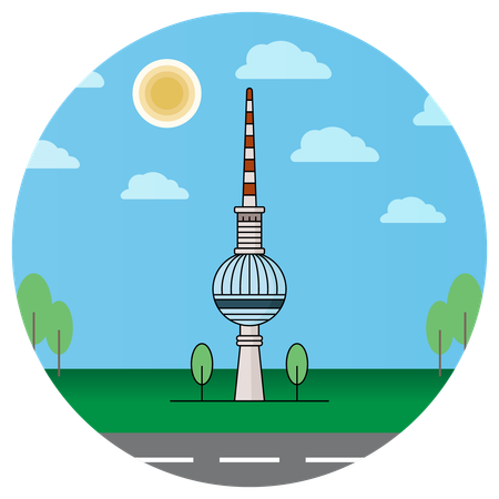 Tv Tower Berlin  Illustration