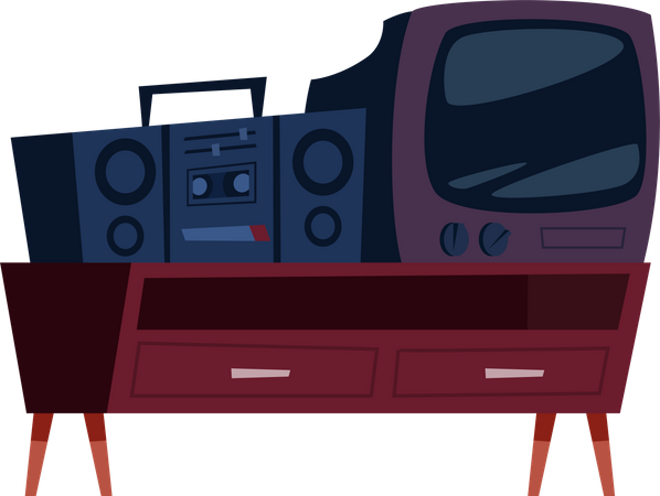 TV unit  Illustration