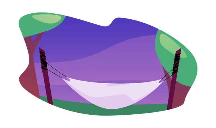 Twilight hammock serenity  Illustration