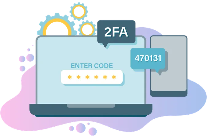 Two Factor Authentication  Illustration