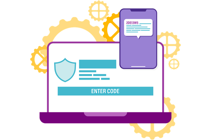 Two factor authentication  Illustration