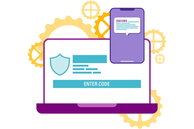 Two factor authentication  Illustration