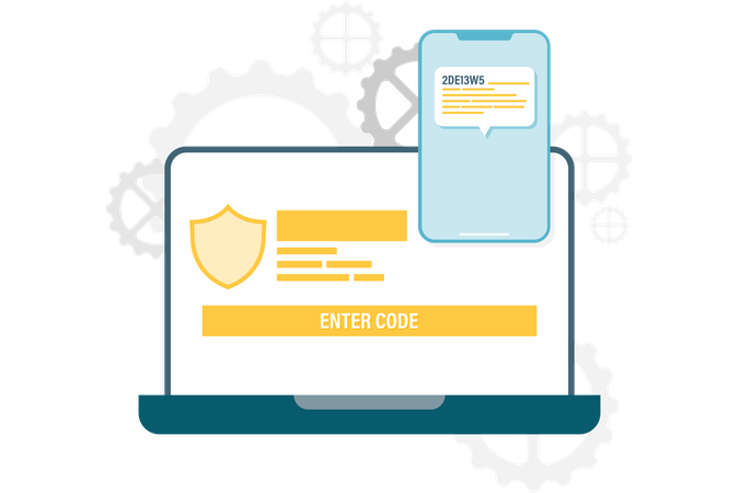 Two factor authentication  Illustration