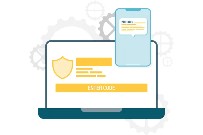 Two factor authentication  Illustration