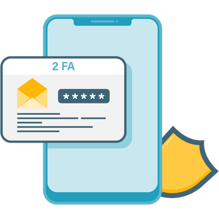 Two factor authentication  Illustration