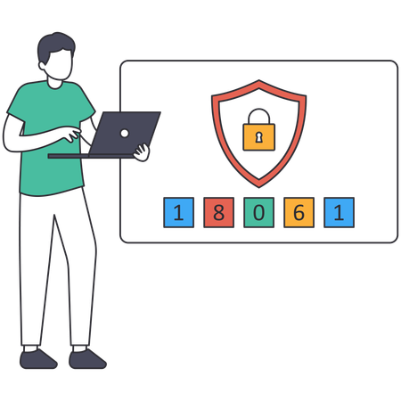 Two Factor Authentication Verification  Illustration