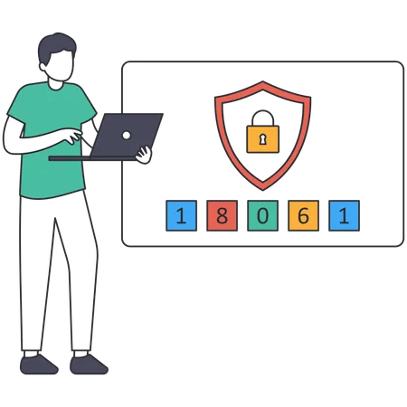 Two Factor Authentication Verification  Illustration