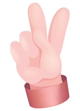 Two Finger Gesture Illustration