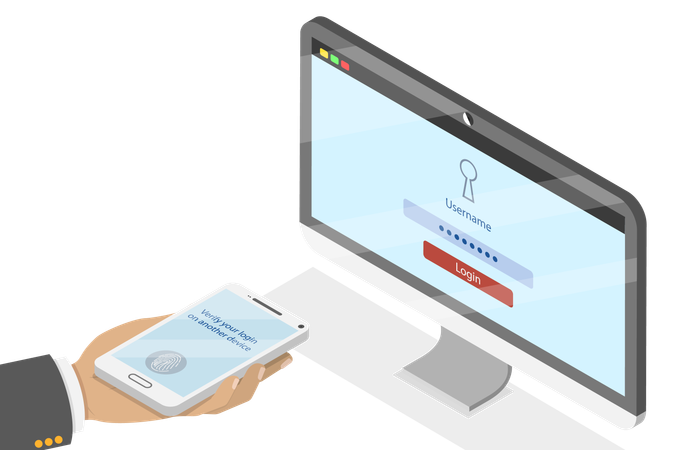 Two Steps Authentication  Illustration