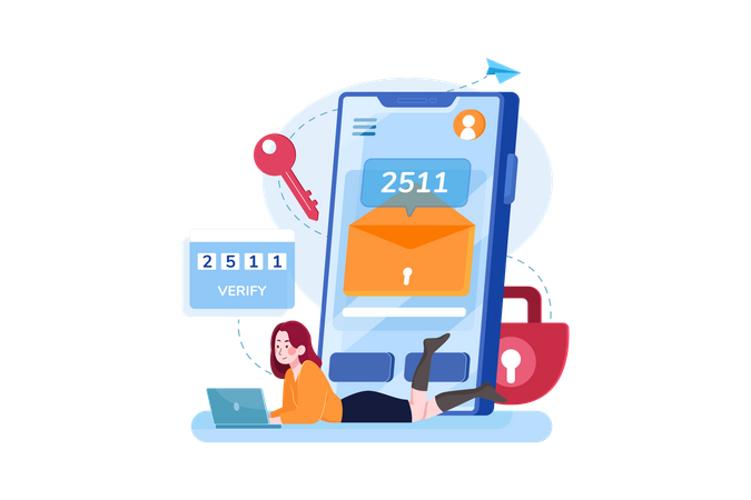 Two steps authentication Illustration