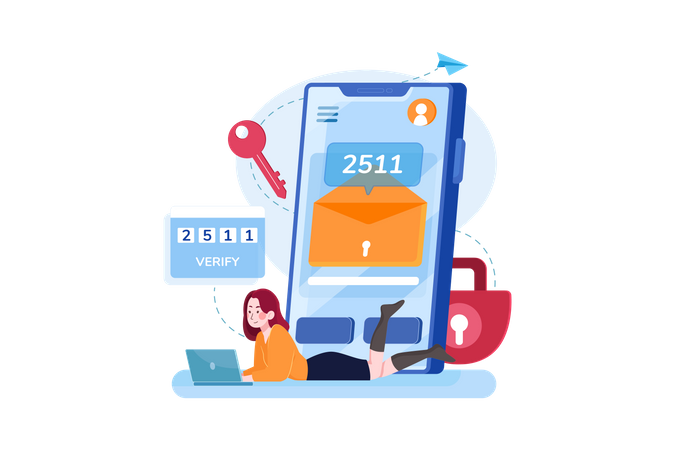 Two steps authentication  Illustration