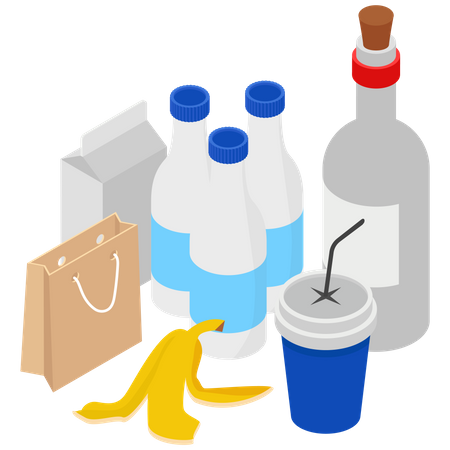 Types of Waste  イラスト