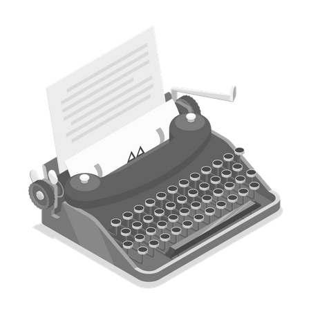 Typewriter Illustration