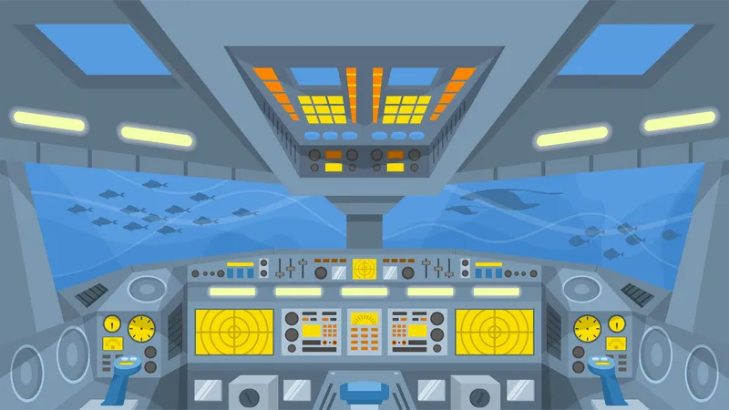 U-Boot-Cockpit  Illustration